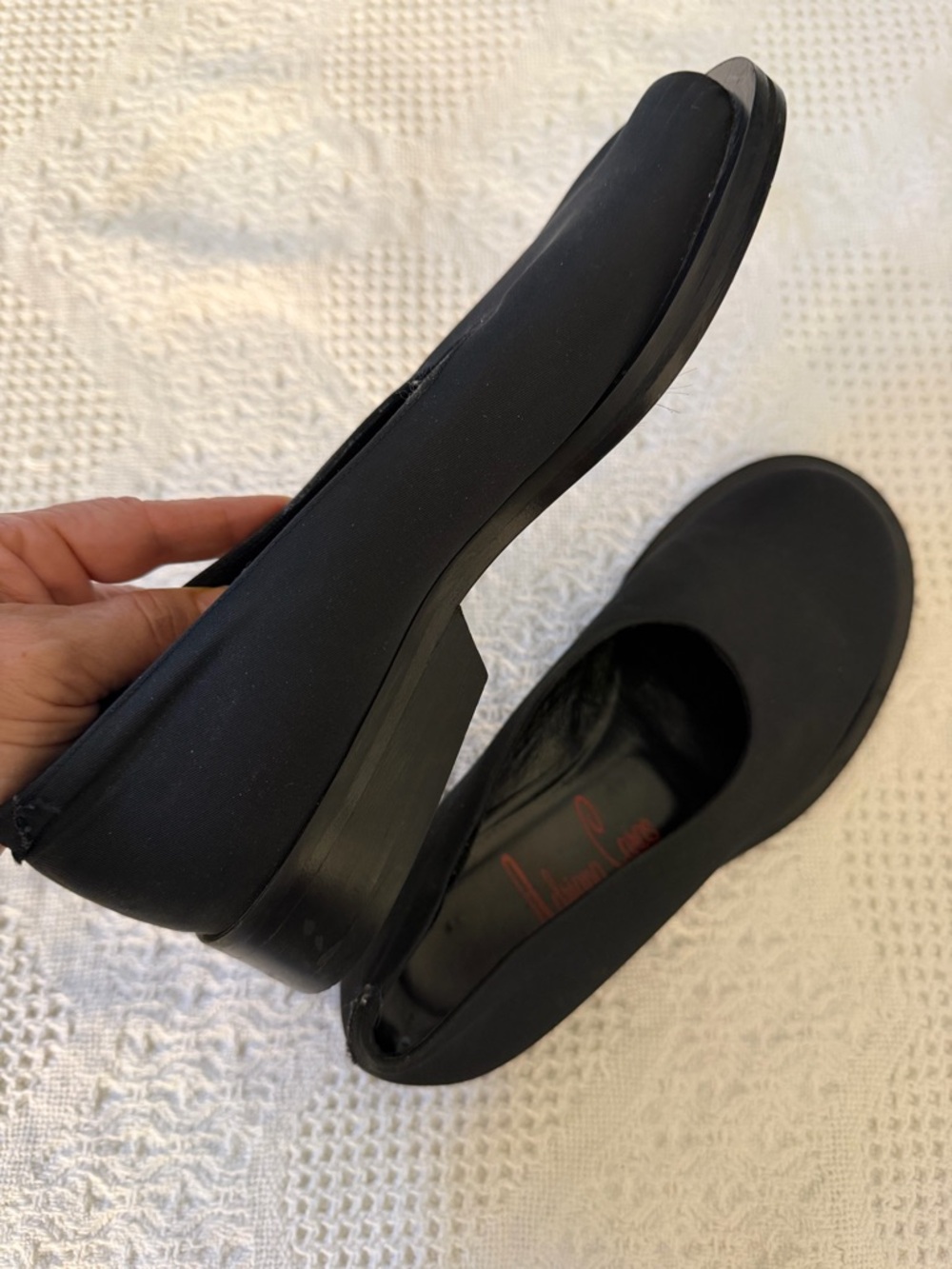 Adriana Cara’s made in Italy Black Women's Slip-On Ballet Flats